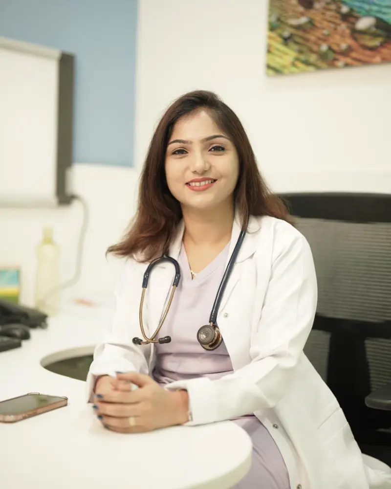 Dr. Rashmi Bhamare, At her desk