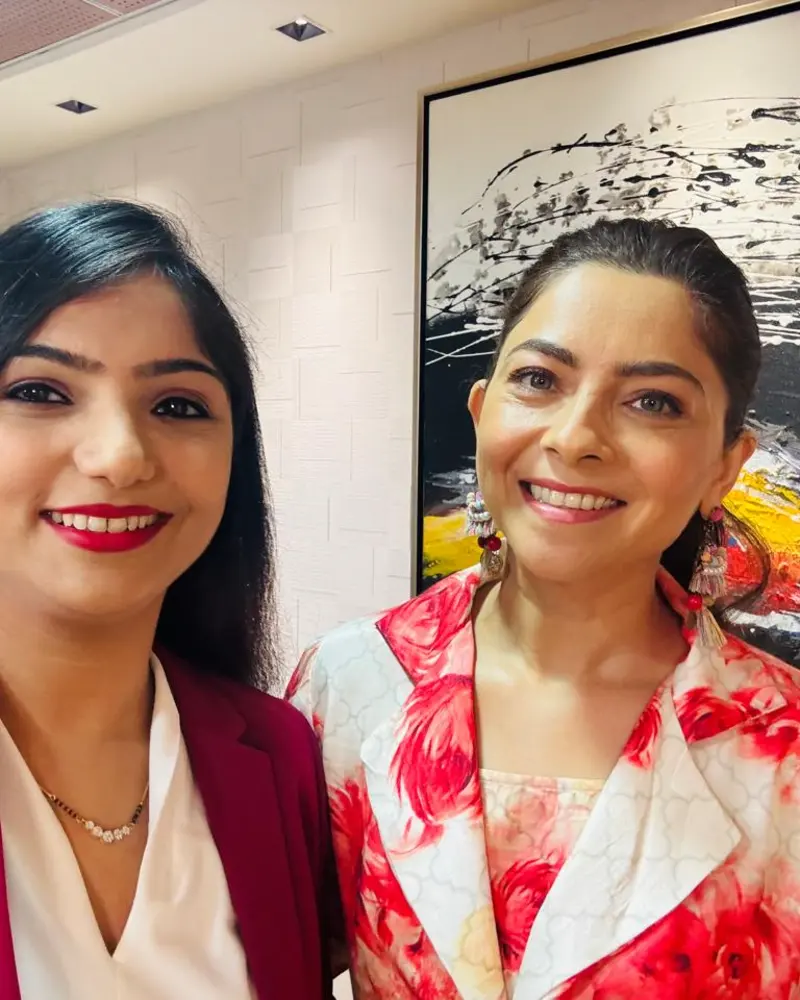 Dr. Rashmi Bhamare, With a colleague