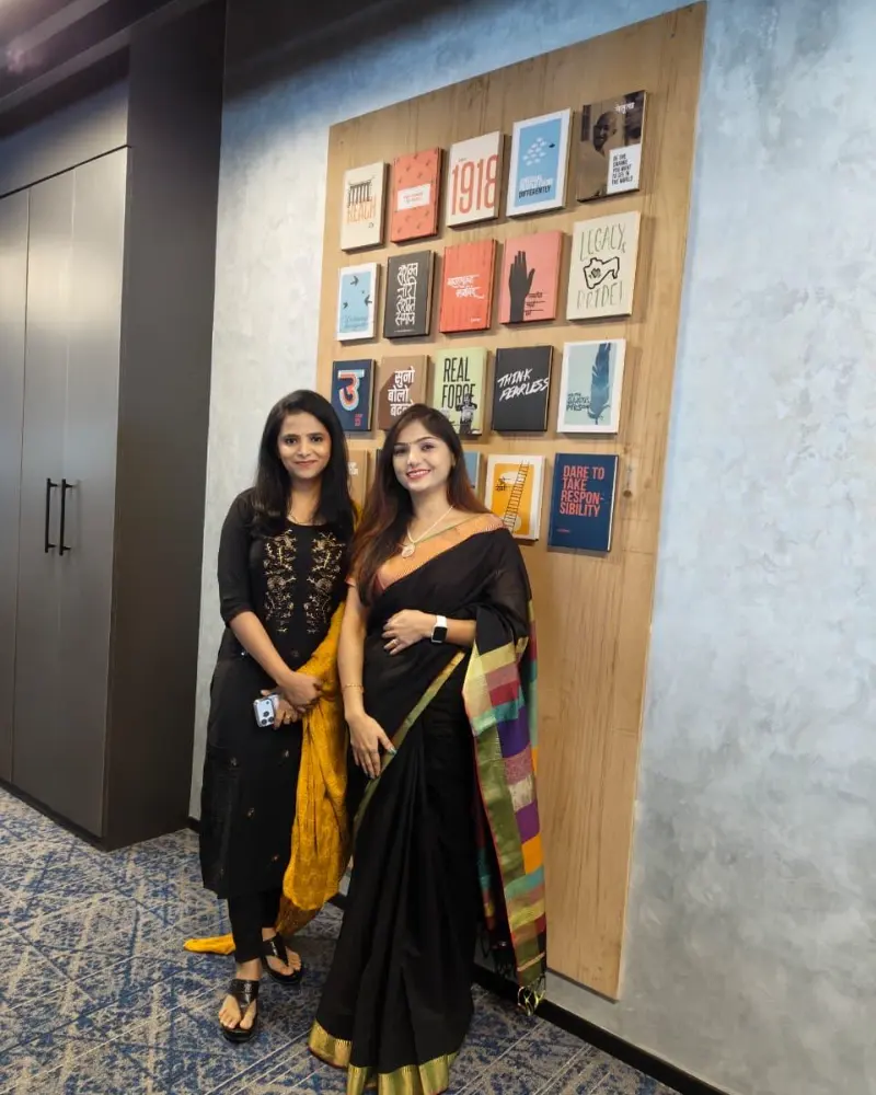 Dr. Rashmi Bhamare, With a colleague